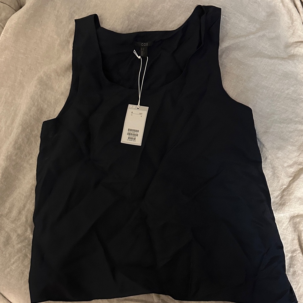 COS Women's Elegant dark navy blue Tank Top